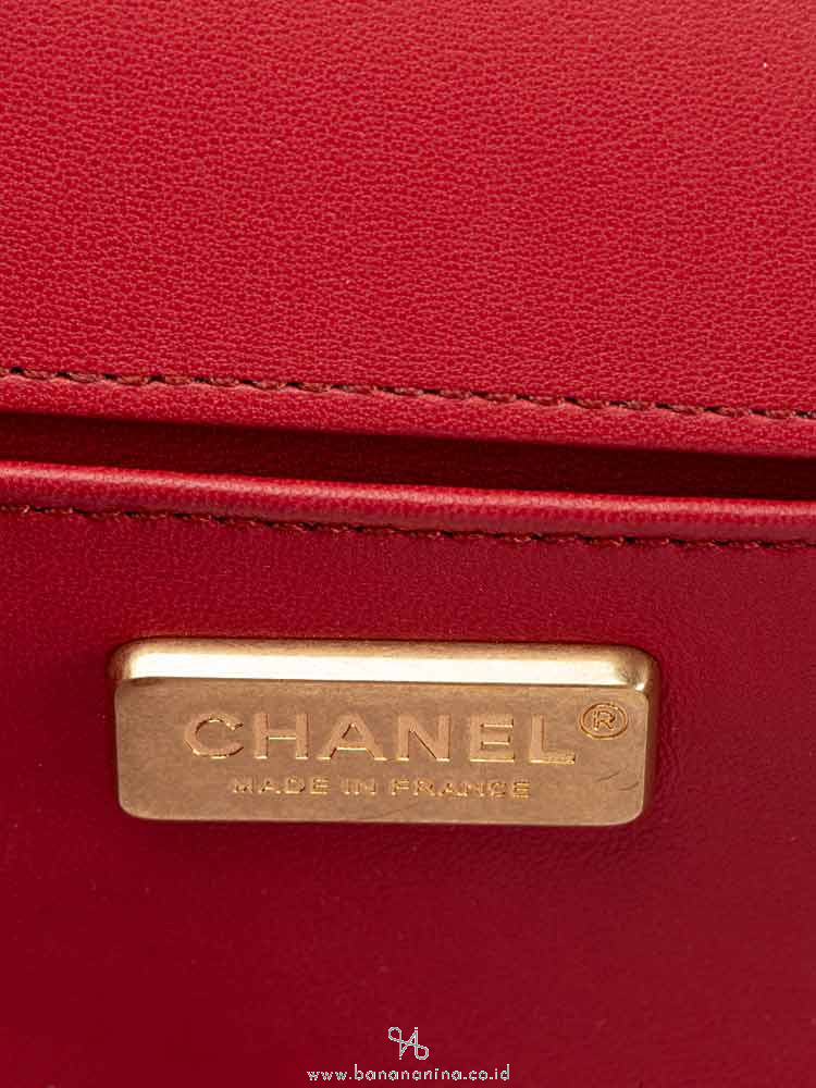 CHANEL Stingray and Leather Small Boy Bag Pink