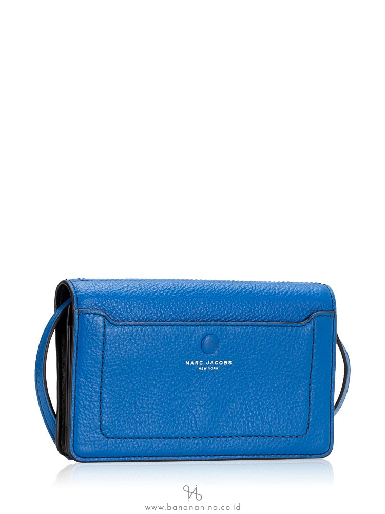 MARC JACOBS Empire City Leather Crossbody Ultra Blue