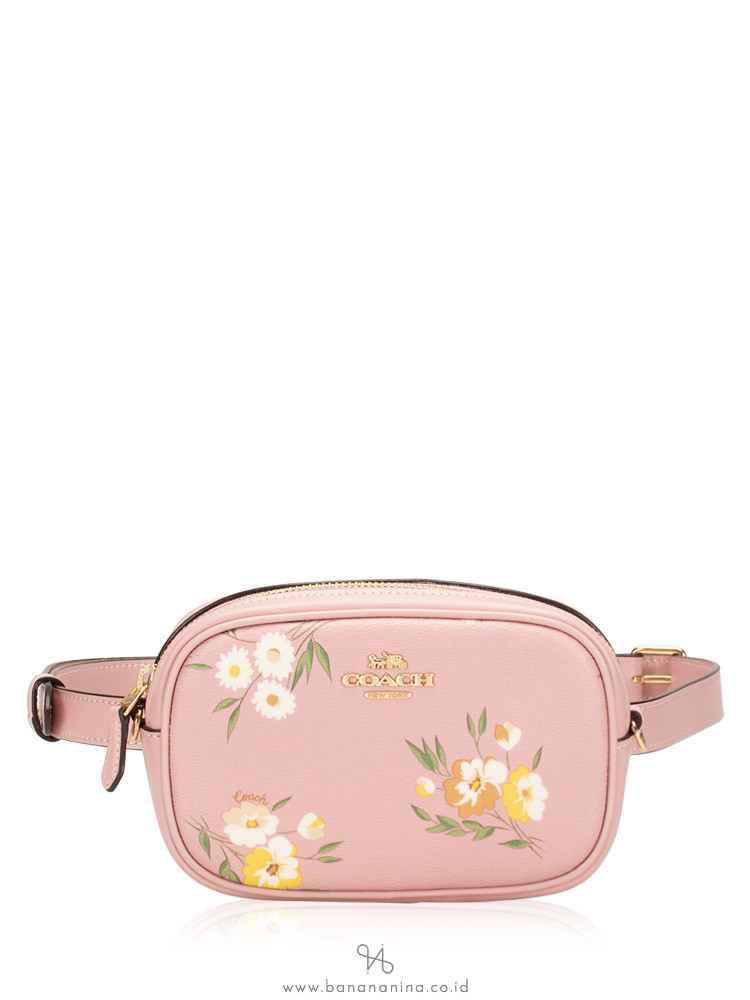 COACH 73152 Tossed Daisy Belt Bag Carnation