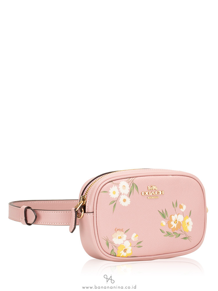 COACH 73152 Tossed Daisy Belt Bag Carnation