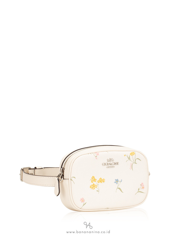 COACH 73356 Multi Flower Belt Bag Chalk
