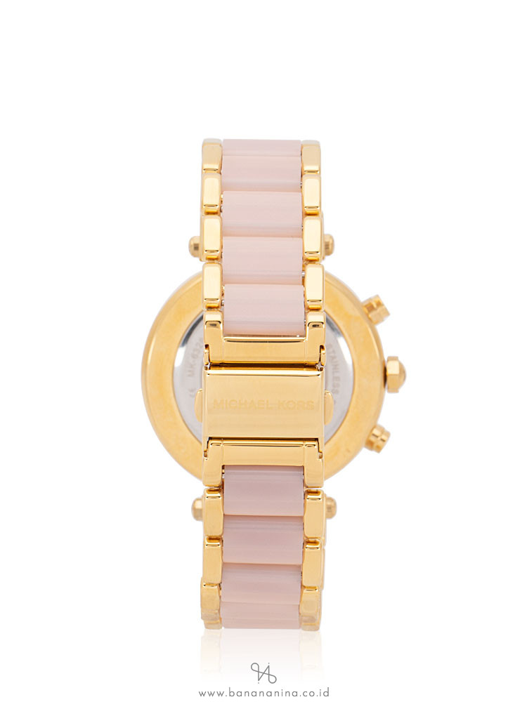 MICHAEL KORS MK6326 Parker Acetate and Stainless Chronograph Gold Pink