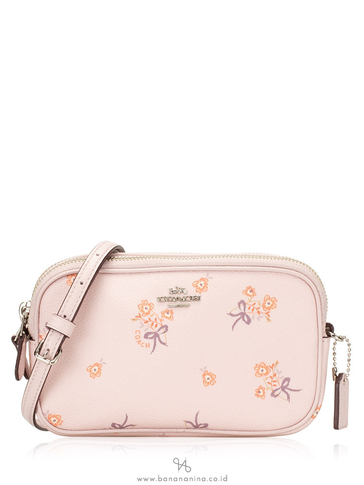 COACH 29549 Floral Bow Crossbody Ice Pink