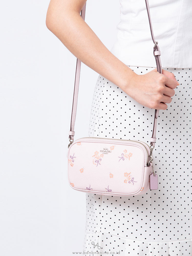 COACH 29549 Floral Bow Crossbody Ice Pink
