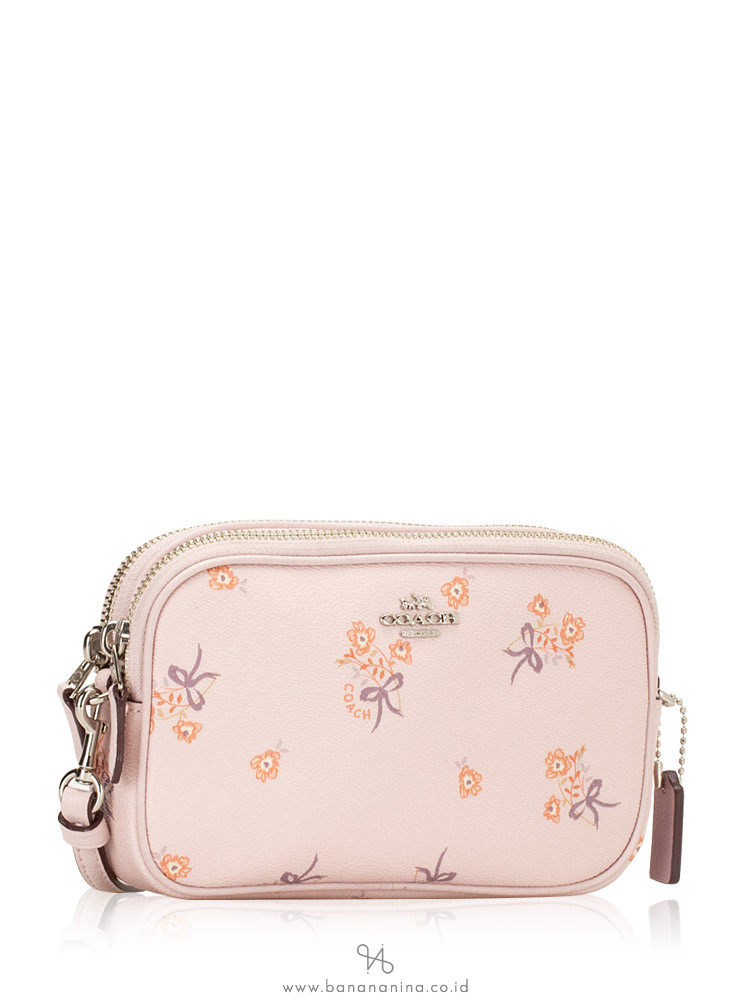 COACH 29549 Floral Bow Crossbody Ice Pink