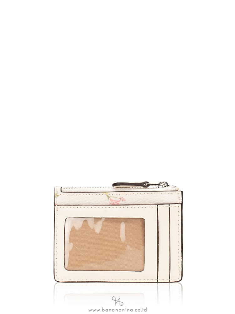 COACH 73355 Multi Flower ID Mini Skinny Chalk