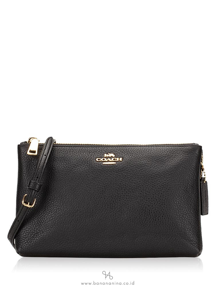 COACH 34265 Pebbled Leather Lyla Crossbosy Black