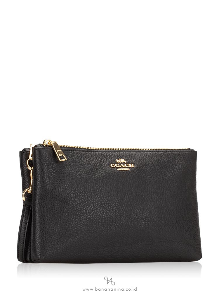 COACH 34265 Pebbled Leather Lyla Crossbosy Black