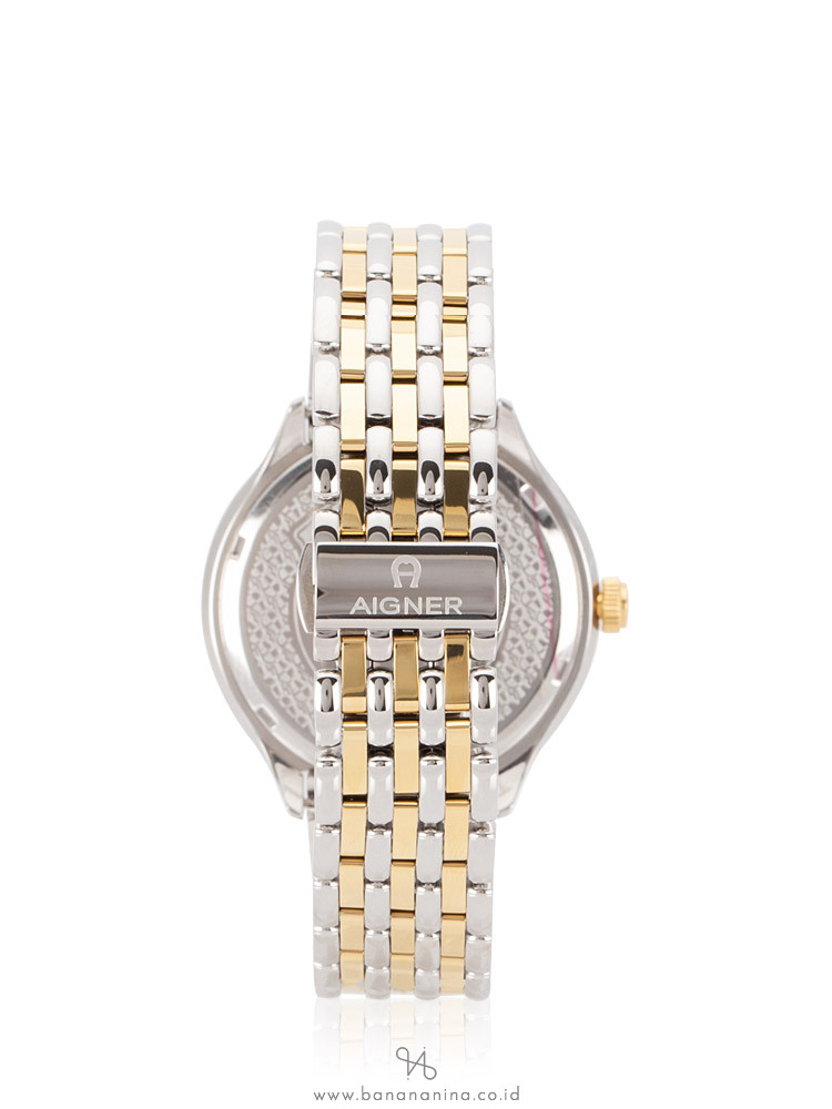 AIGNER Men A108103 Alassio Stainless Silver Gold