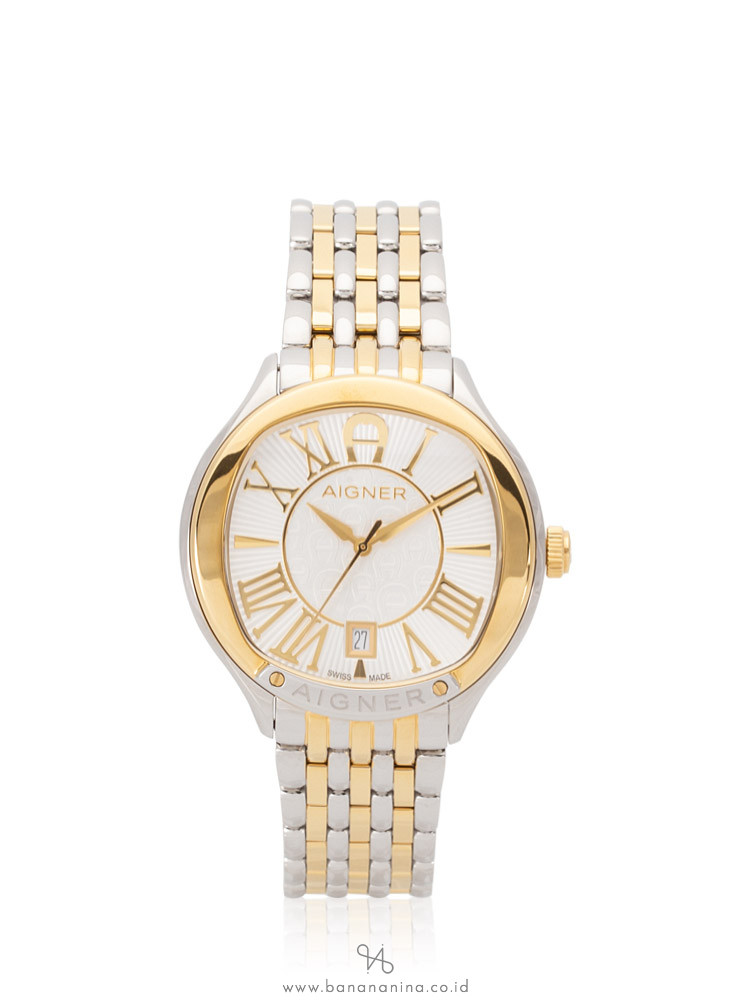 AIGNER Men A108103 Alassio Stainless Silver Gold