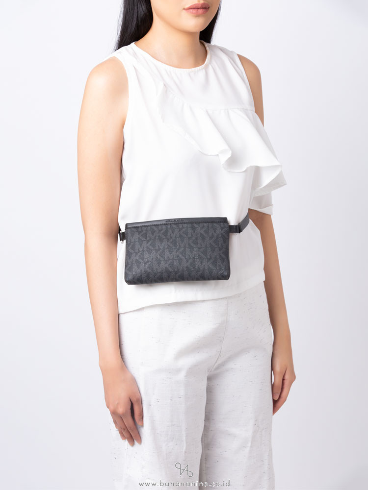 MICHAEL KORS Signature Logo Belt Bag Black/Black
