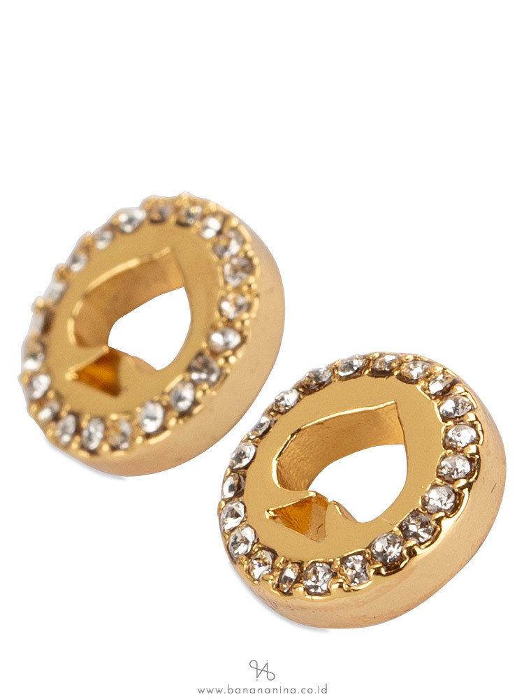 kate spade pave halo studs