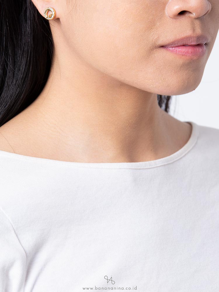 kate spade pave halo studs