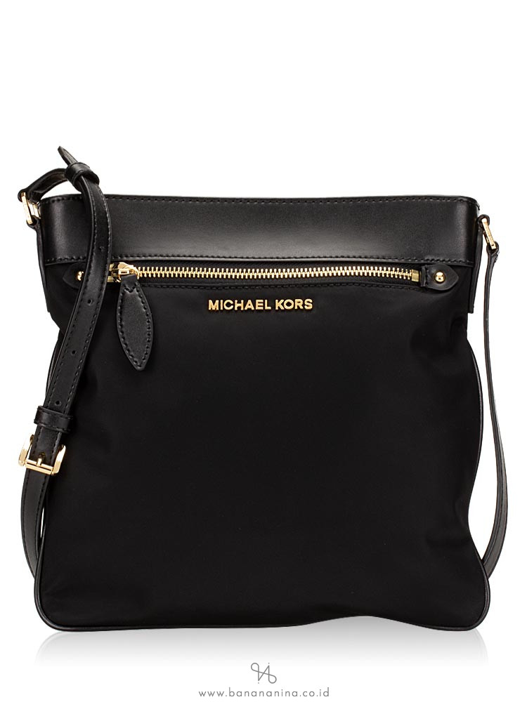 MICHAEL KORS Connie Nylon Large NS Crossbody Black
