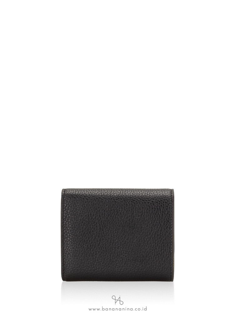 CELINE Small Folded Multifunction Wallet Black Yellow