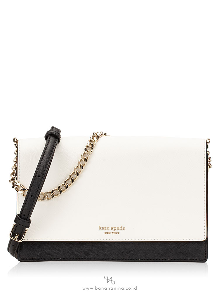 Kate spade black and white crossbody clearance
