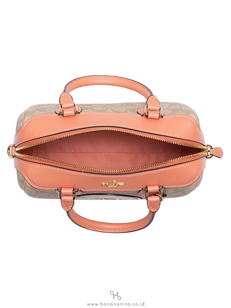 COACH 73122 Signature Rainbow Motif Mini Bennett Light Khaki Multi