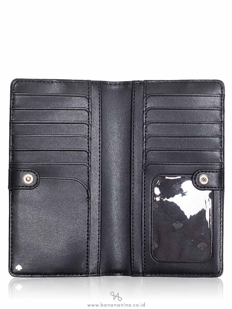 KATE SPADE Cameron Large Slim Bifold Wallet Black