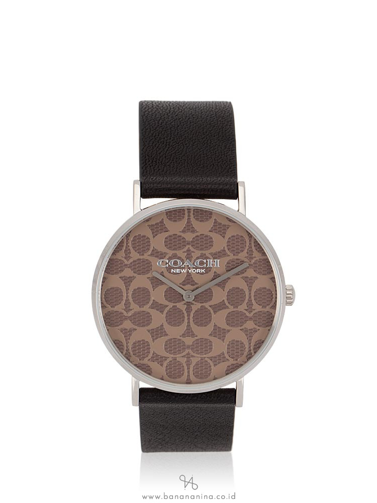 COACH 14503123 Perry Leather Strap Black Brown