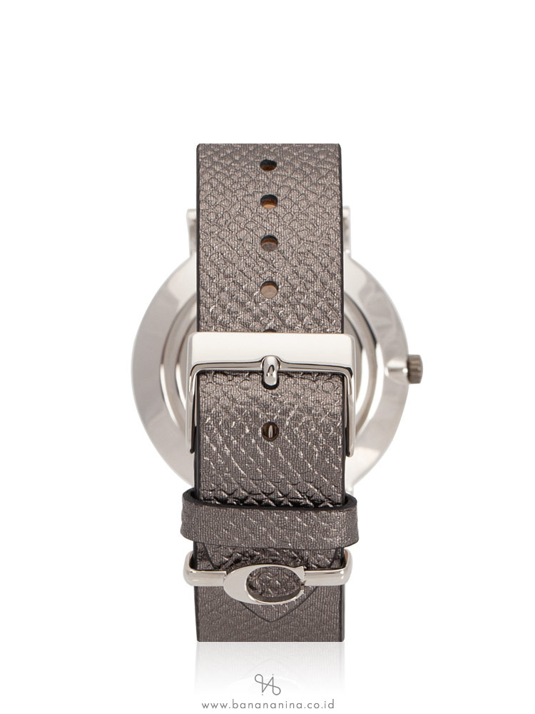 COACH 14503155 Perry Leather Strap Silver