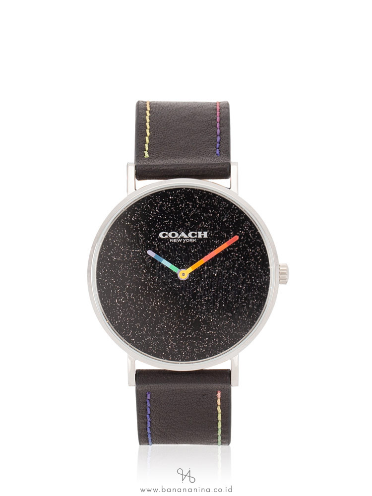 COACH 14503033 Perry Leather Strap Black Multicolor