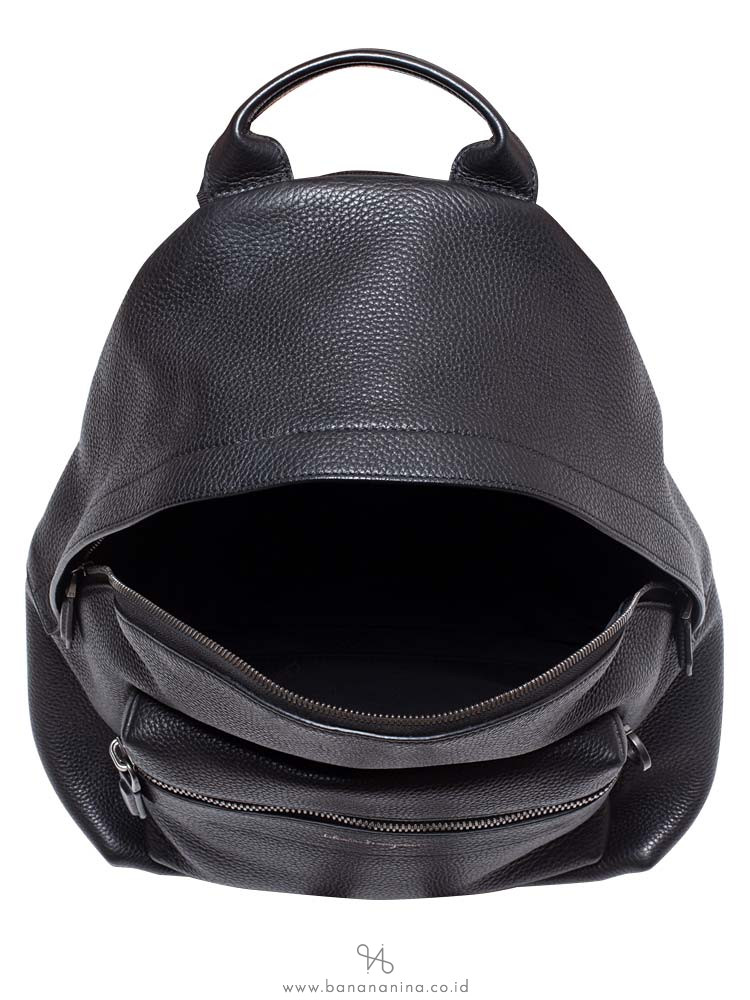 SALVATORE FERRAGAMO Leather Backpack Black