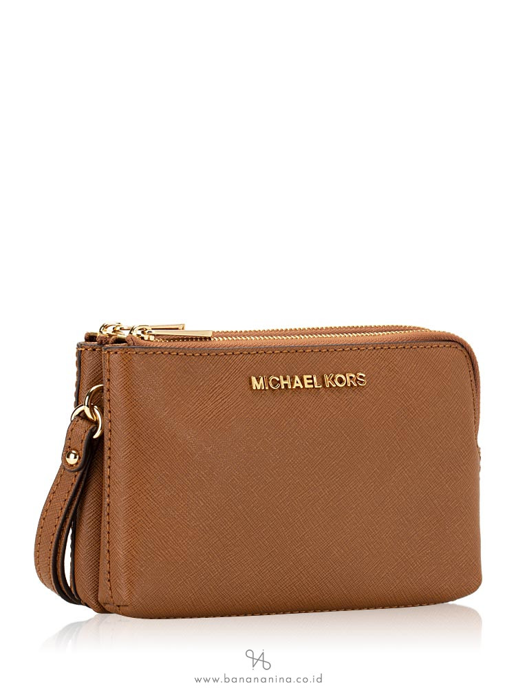 MICHAEL KORS Jet Set Travel Double Gusset Wristlet Luggage