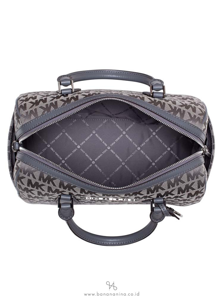 MICHAEL KORS Bedford Signature Large Duffle Bag Heather Grey