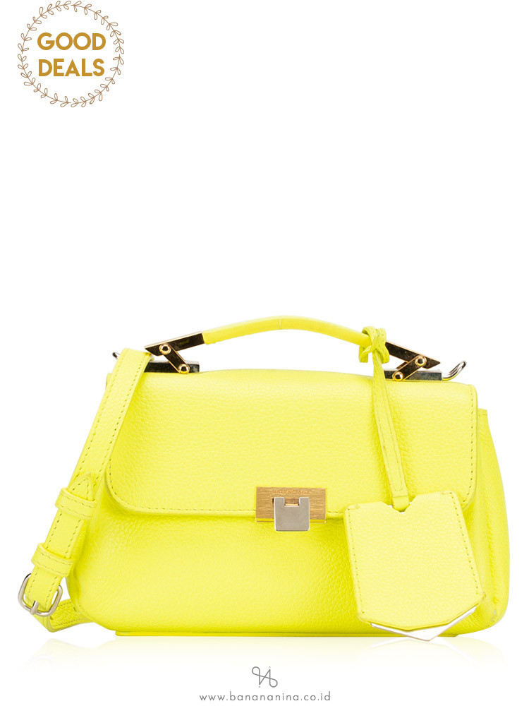 BALENCIAGA Grained Calfskin Fluo Nano Le Dix Jaune
