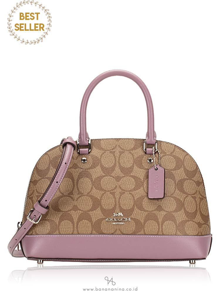 COACH 27583 Signature Mini Sierra Satchel Khaki Jasmine