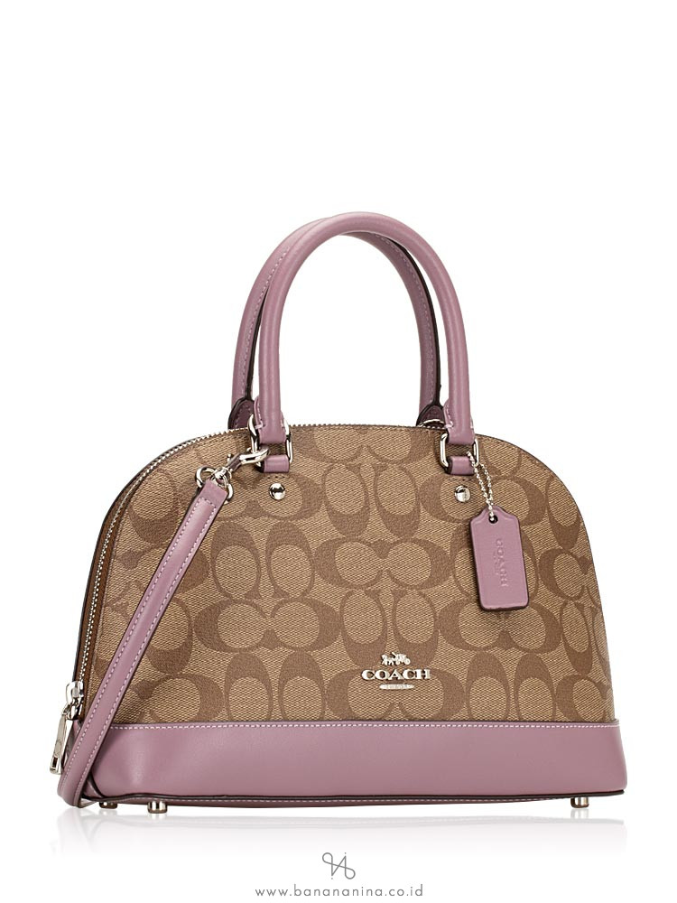 COACH 27583 Signature Mini Sierra Satchel Khaki Jasmine