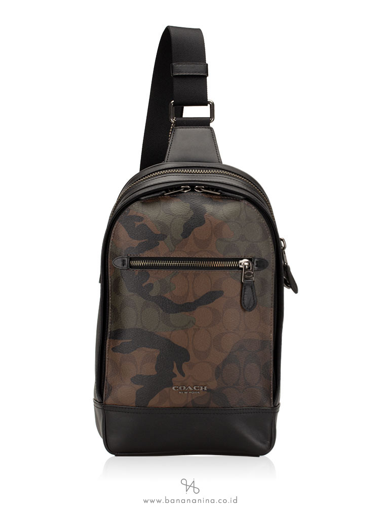 COACH Men 40651 Graham Sling Pack Camo Green multi