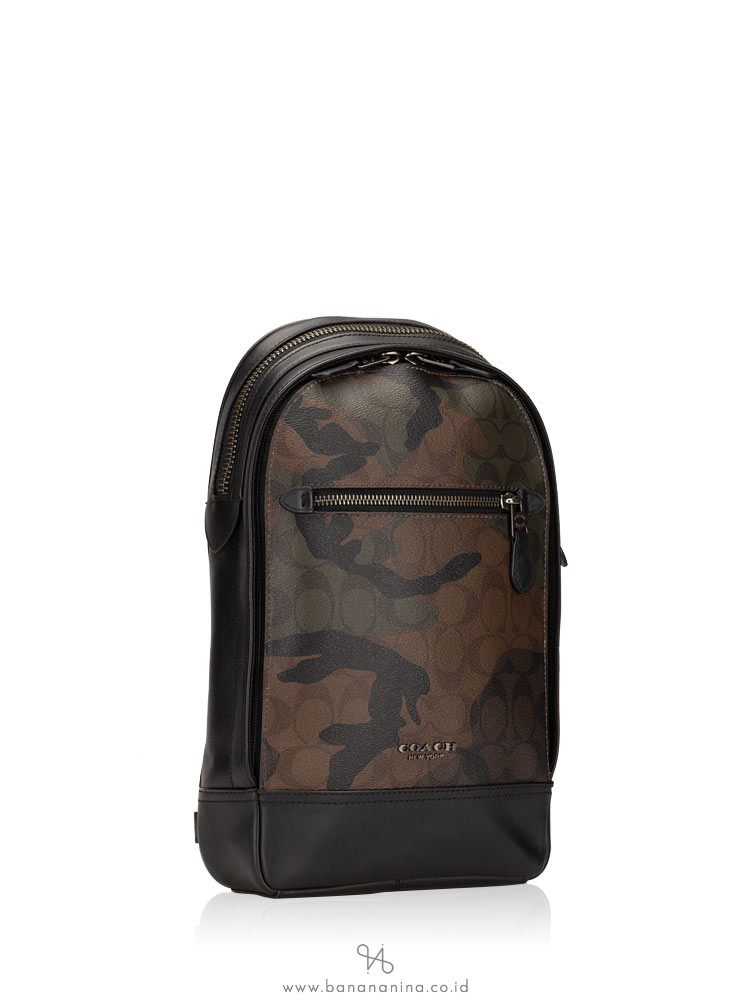 COACH Men 40651 Graham Sling Pack Camo Green multi
