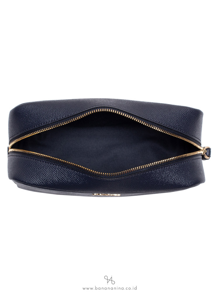 COACH 24797 Crossgrain Leather Cosmetic Case 20 Midnight