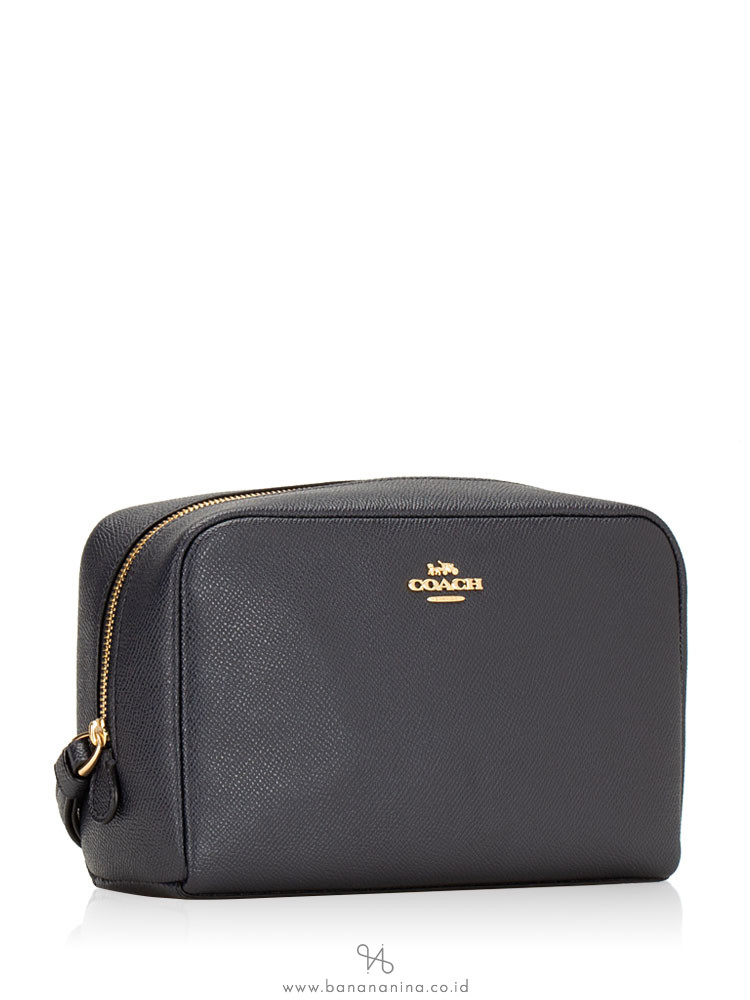 COACH 24797 Crossgrain Leather Cosmetic Case 20 Midnight