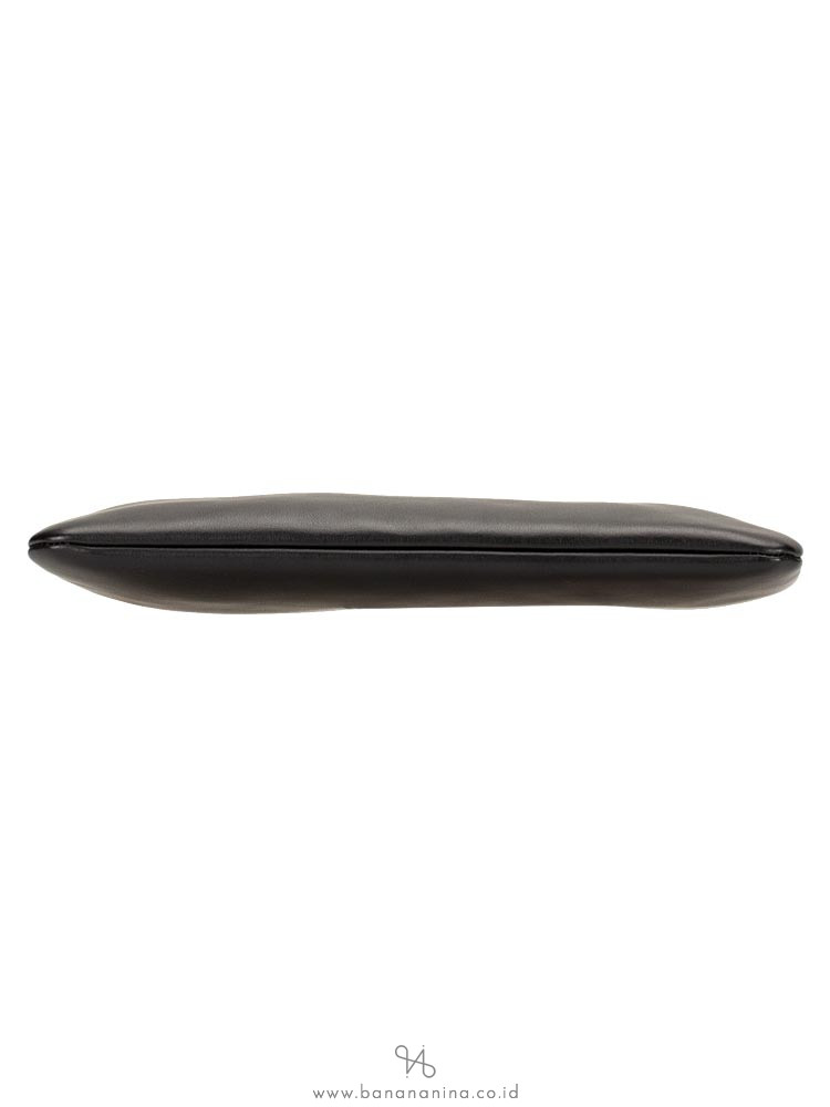 CHANEL Boy Two Tone O Case Clutch Black Gold