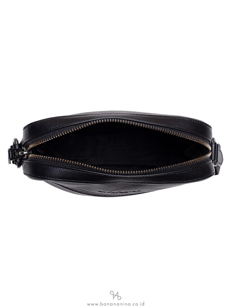 COACH Men 68014 Houston Leather Flight Bag Black