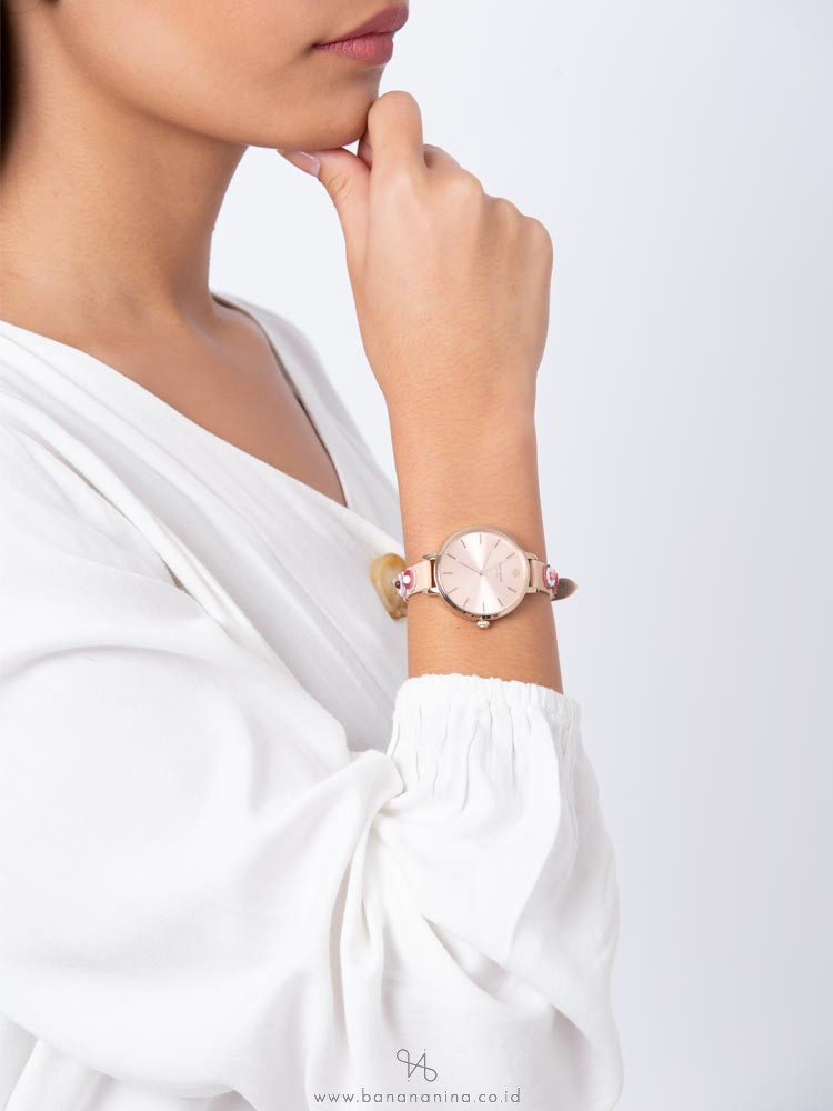 KATE SPADE KSW1463 Metro Western Rivet Vachetta Leather Strap Nude