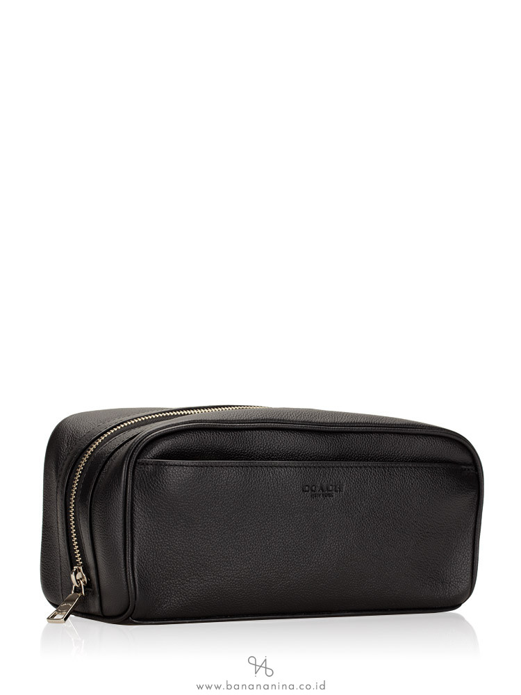 COACH Men 58542 Travel Leather Kit Black