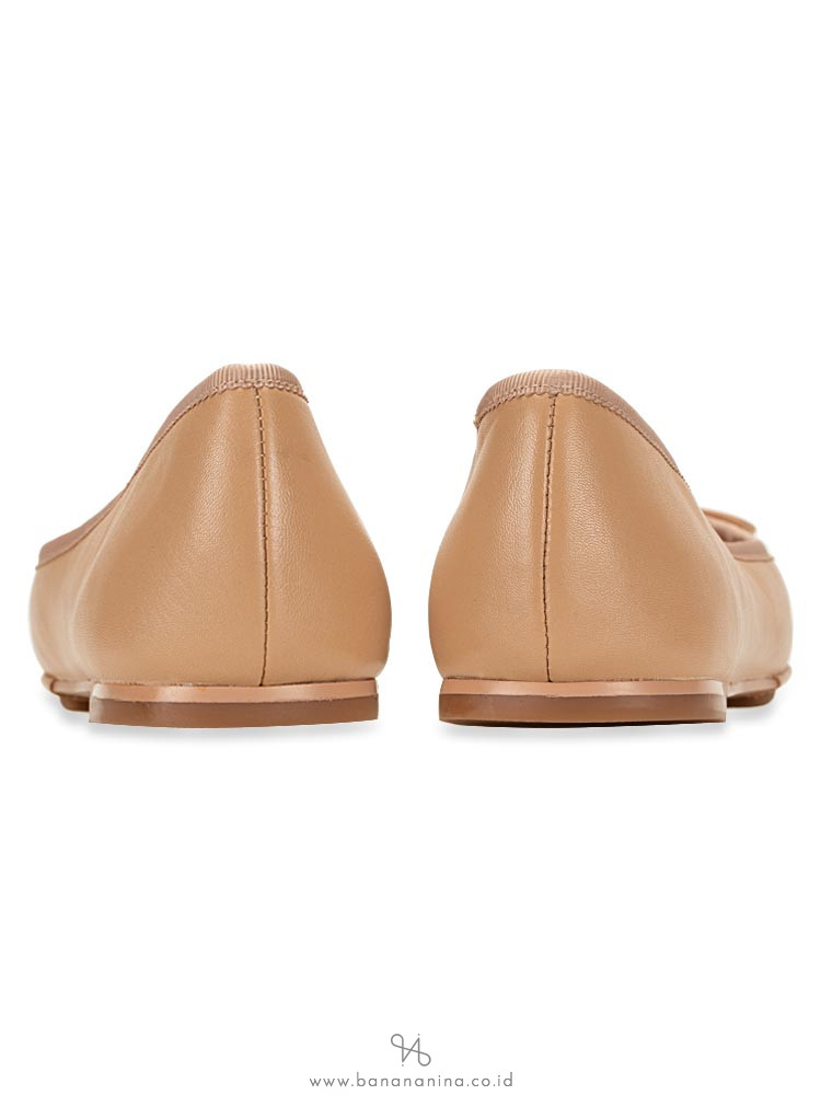 TORY BURCH Laila Driver Leather Flats Spark Gold Sz 8