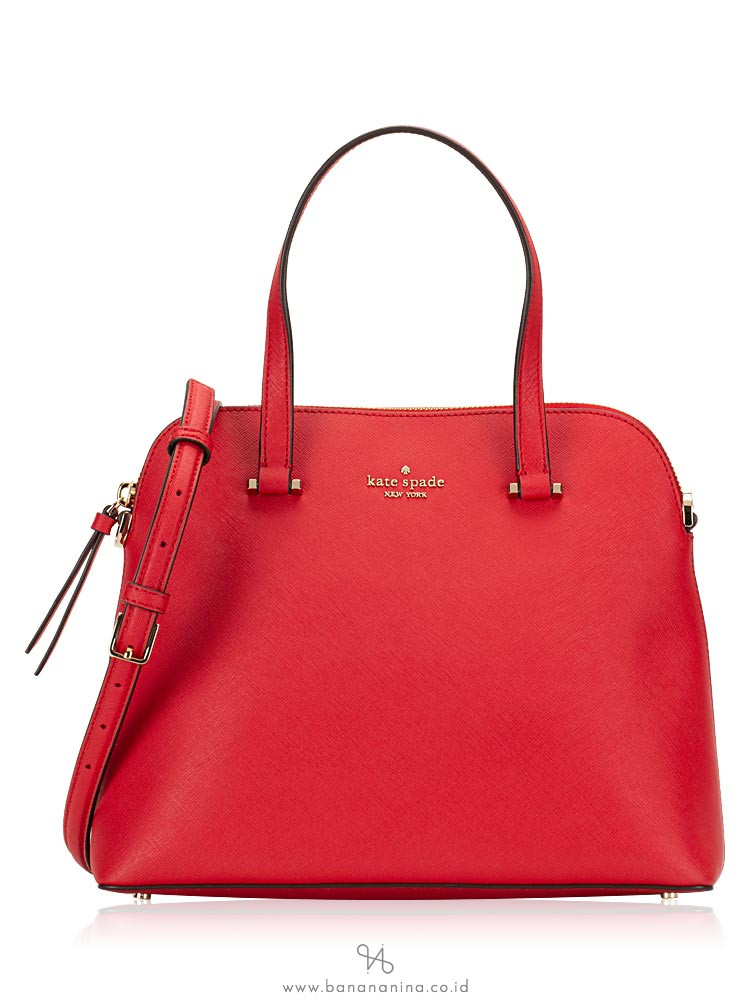 KATE SPADE Maise Medium Dome Satchel Hot Chili