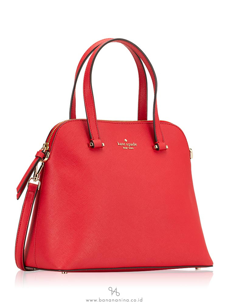 KATE SPADE Maise Medium Dome Satchel Hot Chili