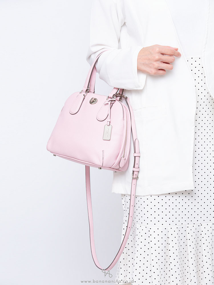 COACH 34940 Crossgrain Mini Prince Satchel Petal