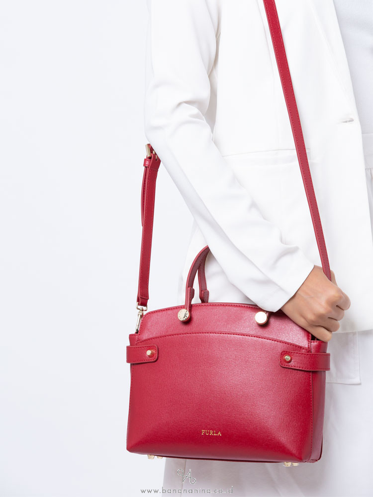 FURLA Agata Small Satchel Cabernet