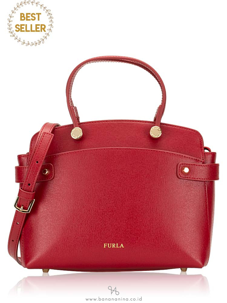 FURLA Agata Small Satchel Cabernet