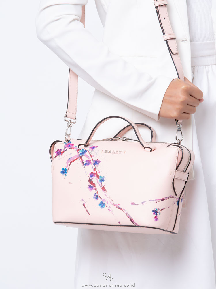 BALLY Supra Saffiano Bowling Bag Blush