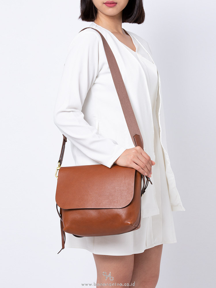 FOSSIL ZB7617200 Maya Large Flap Crossbody Brown