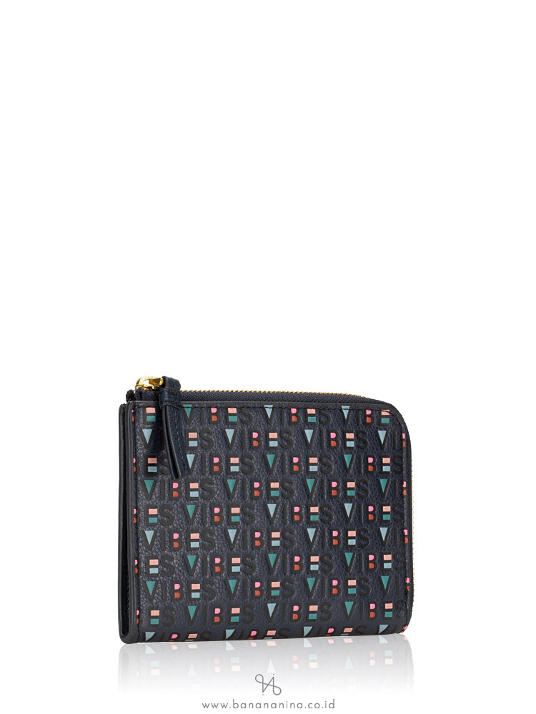 FOSSIL SLG1188406 Leather Passport Wallet Midnight Navy