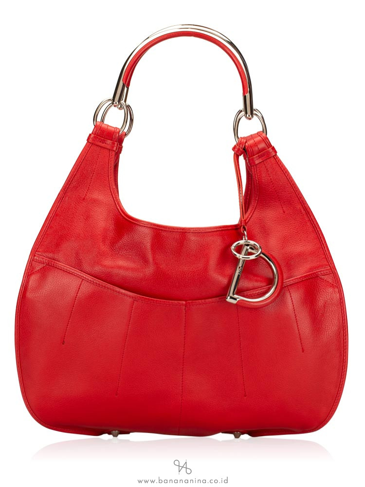 DIOR Grand Sac 61 Hobo Bag Red