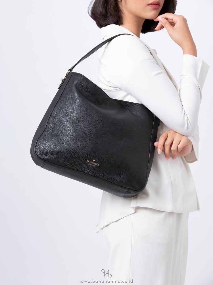 kate spade new york jackson double compartment leather shoulder bag